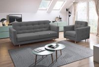 Sedacia sprava AMEDIA 3R+1, poah: ltka NORN 15 tmavosiv, rozmer