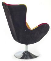 kreslo BUTTERFLY. poah: ltka patchwork (vzorovan)/kov - chrm