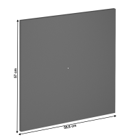 kuchynsk linka LANGEN dvierka na umvaku 59,6x57 cm - rozmery,  farba: dierka siv mat, ilustran obrzok
