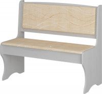 rohová lavica ROVNÁ ZKU - 02, farba: craft biely, poťah: šenil monaco béž