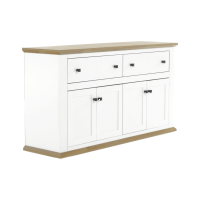 Komoda LEON MZ10, farba: biela / dub grand