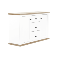 Komoda LEON MZ11, farba: biela / dub grand