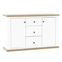Komoda LEON MZ11, farba: biela / dub grand