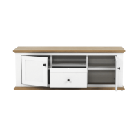 RTV stolk LEON MZ15 - vntro, farba: biela / dub grand