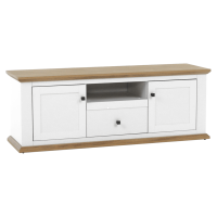 RTV stolk LEON MZ15, farba: biela / dub grand