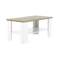 Konferenn stolk LEON MZ17, farba: biela / dub grand