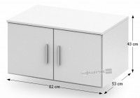 Nadstavec NOKO-SINGA 82N - rozmery, farba: biela