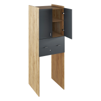 skrinka nad pr��ku NATALI typ 9 - vn�tro, farba: dub artisan / grafit