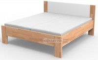 posteľ NIKOLETA 140 cm  čalúnené čelo - biele, ilustračný obrázok