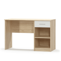 PC stl TEYO 1S so zsuvkou, farba: dub sonoma / biela