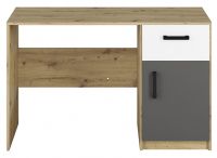 sektorov nbytok FINI 08 PC stolk, dub artisan + biela + antracyt, ilustran obrzok