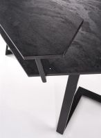 farba: tmav siv/kov s povrchovou pravou - ierna, PC stolk FORKS - ilustran obrzok