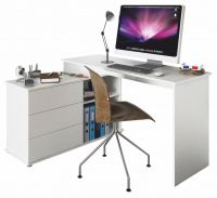 PC stolk TERINO, farba: biela