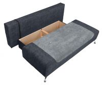 pohovka DARIA III LUX 3DL, poah: ltka NAOMI 3402 GREY/ltka DORO 5110 GREY, s lonm priestorom - ilustran obrzok