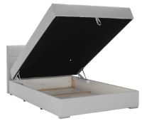 Boxspring FERATA 140x200 cm s lonm priestorom, poah: ltka COLET 04 siv, ilustran obrzok