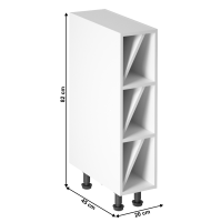 kuchynsk linka PROVANCE spodn skrinka D20W - rozmery, farba korpusu: biela, ilustran obrzok
