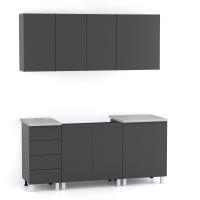 Kuchynská linka REA ALFA ZZ č.3 graphite Kuchynská linka REA ALFA ZZ č.3 graphite