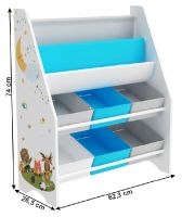 Detsk regl DARLING TYP 1 - rozmery, farba: viacfarebn/detsk motvy, ilustran obrzok 