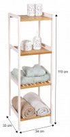 regl ERAVA TYP 2 - rozmery, farba: biela/prrodn