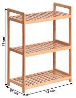 regl FIORE TYP 1 - rozmery, farba: prrodn