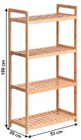 regl FIORE TYP 2 - rozmery, farba: prrodn