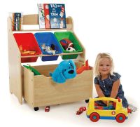 detsk regl MAISIE, farba: prrodn/viacfarebn boxy