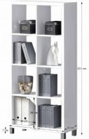 regl TOFI NEW 3 - rozmery, farba: biela