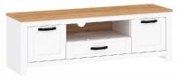 RTV stolk B LANZETTE, farba: biela alba/dub craft zlat