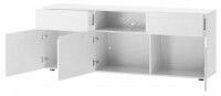 RTV stolk LUCCA 05 - vntro, farba: biela mat, 