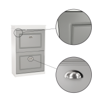 botnk SEBER typ 1 - detail, farba: biela / siv

