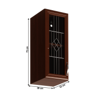 kuchynsk linka SICILIA skrinka horn G30S  - rozmery, strana: av, farba korpusu: orech Milano / dvierka: orech Milano, ilustran obrzok
