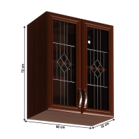 Kuchynsk linka SICILIA skrinka horn G60S - rozmery, korpusu: orech Milano / dvierka: orech Milano, ilustran obrzok