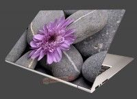 Nlepka na notebook Siv kamene s kvetom