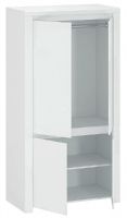 skria LINDY 4D - vntro skrine, farba: biely lesk