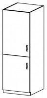 kuchynsk linka PROVANCE skrinka na vstavan chladniku D60ZL L, strana: av, farba korpusu: biela / dvierka: sosna Andersen, ilustran obrzok