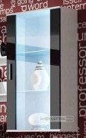 Vitrna SOHO zvesn vitrna S-2, farba: biela mat. / ierny lesk, ilustran obrzok