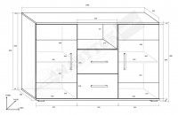 komoda SOLAR SLR-01, rozmery, ilustran obrzok