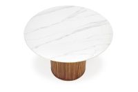 stl BRUNO, farba: biely mramor / orech