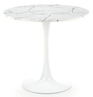 farba: biela - mramorový efekt/kov - biela, stôl DENVER - ilustračný obrázok