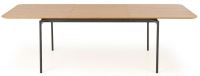 stl SMART ST - rozkladac, farba: dub prrodn/kov s povrchovou pravou - ierna, ilustran obrzok