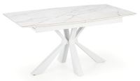 farba: biela - mramorový efekt/kov s povrchovou úpravou - biela, stôl VIVALDI - ilustračný obrázok