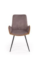 stolika K392, poah: ltka VELVET tmav siv/hned/kov s povrchovou pravou - ierna, ilustran obrzok
