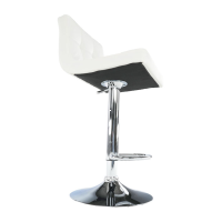 barov stolika KANDY NEW, poah: ekokoa biela /  kov - chrm, ilustran obrzok