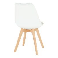 stolika DAMARA, poah: ltka sivobov/tvrden plast - biela/plast + drevo - buk, ilustran obrzok