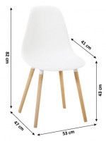 farba: biela, stolika KALISA, rozmery - ilustran obrzok