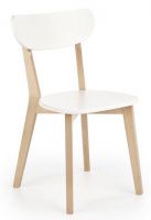 stolika BUGGI, farba: biela/masvne drevo - buk, ilustran obrzok