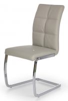 poťah: ekokoža svetlá sivá/kov - chróm, stolička K-228 - ilustračný obrázok