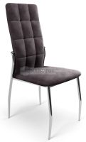 stolika K-416,  poah:  ltka VELVET siv, farba: strieborn