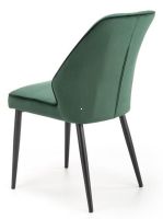 stolika K-432, poah: ltka zamatov VELVET tmav zelen/kov s povrchovou pravou - ierna, ilustran obrzok