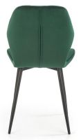 stolika K-453, poah: ltka VELVET tmav zelen/kov s povrchovou pravou - ierna, ilustran obrzok